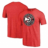 Men's Atlanta Hawks Distressed Team Logo Red T-Shirt FengYun,baseball caps,new era cap wholesale,wholesale hats